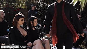BurningAngel Marley Brinx Seduces A DILF Into Fucking Her During His Wife's Burial