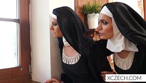 Bizzare porn with catholic nuns! With monster!